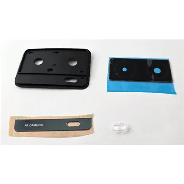 Cristal de camara para Oppo A57s CPH2385 con marco negro calidad premium
