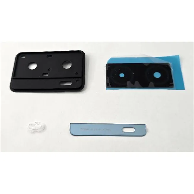 Cristal de camara para Oppo A57s CPH2385 con marco azul calidad premium