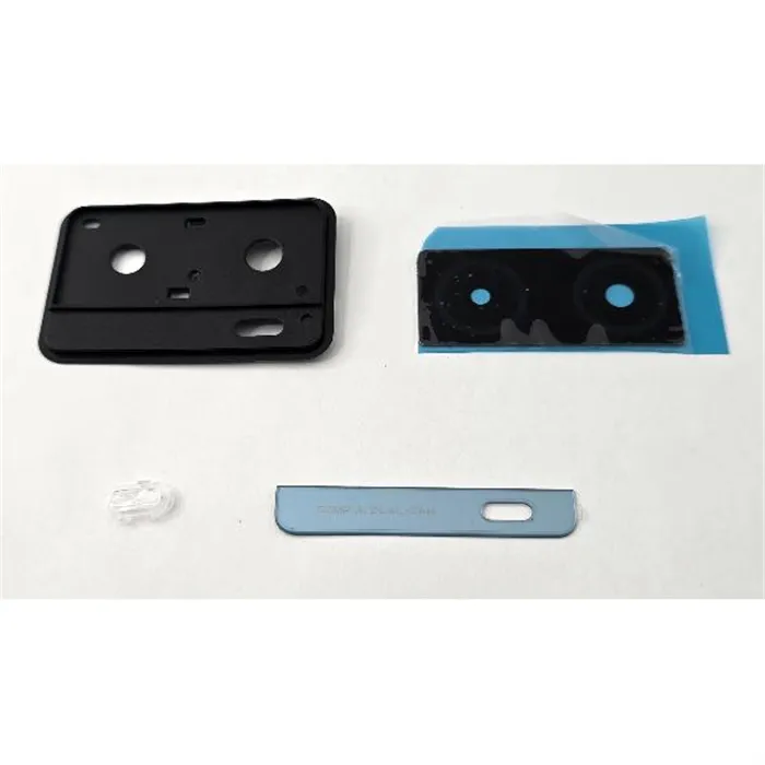 Cristal de camara para Oppo A57s CPH2385 con marco azul calidad premium