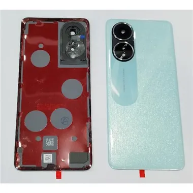 Tapa trasera o tapa bateria verde para OPPO A58 4G CPH2577 con lente de camara