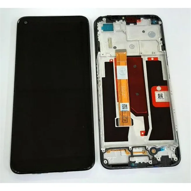 Pantalla lcd para Oppo A74 5G mas tactil negro mas marco negro calidad premium