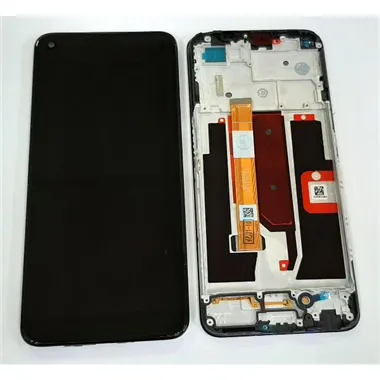 Pantalla lcd para Oppo A74 5G mas tactil negro mas marco negro calidad premium
