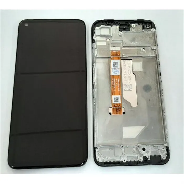 Pantalla lcd para Oppo A76 CPH2375 mas tactil negro mas marco negro calidad premium
