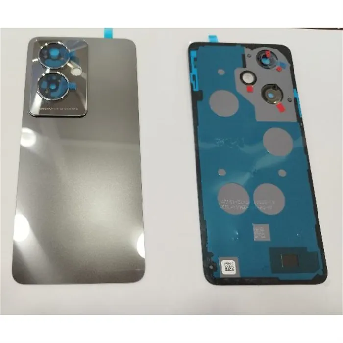 Tapa trasera o tapa bateria con lente de camara color negro para Oppo A79 5G CPH2553 calidad premium