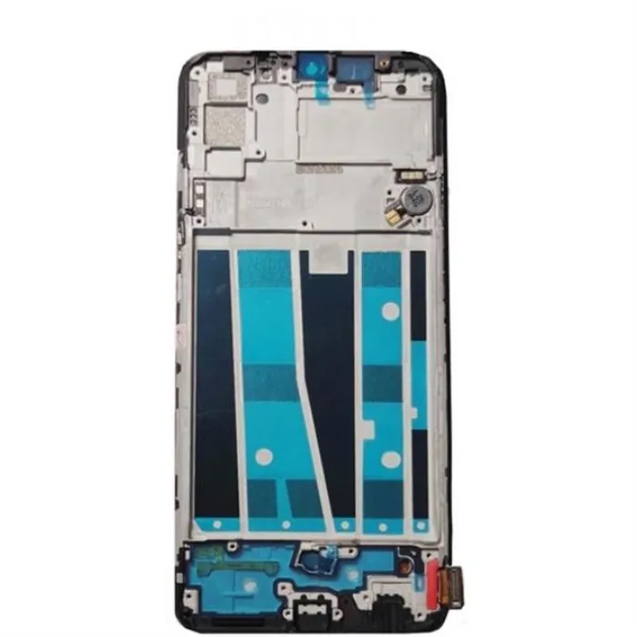 Pantalla LCD para OPPO A91 mas tactil negro mas marco azul claro calidad premium