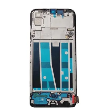 Pantalla lcd para OPPO A91 mas tactil negro mas marco plata compatible