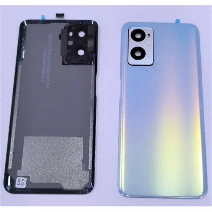 Tapa trasera o tapa bateria azul para OPPO A96 CPH2333 mas lente de camara