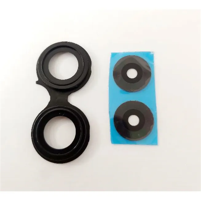 Set 2 cubierta camara negra para Oppo A96 4G CPH2333 calidad premium