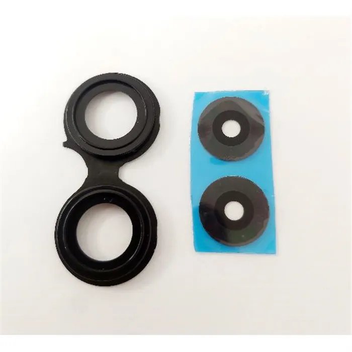 Set 2 cubierta camara negra para Oppo A96 4G CPH2333 calidad premium