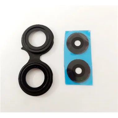 Set 2 cubierta camara negra para Oppo A96 4G CPH2333 calidad premium