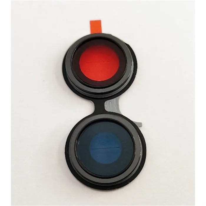 Set 2 cubierta camara azul para Oppo A96 5G calidad premium