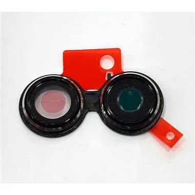 Set 2 cubierta camara dorada para Oppo A96 5G calidad premium