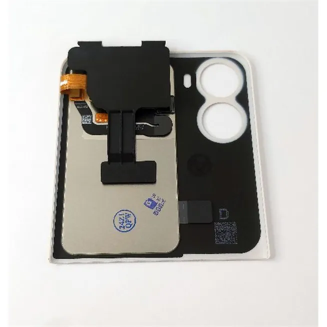 Pantalla lcd exterior para Oppo Find N2 Flip CPH2437 mas tapa superior dorada calidad premium