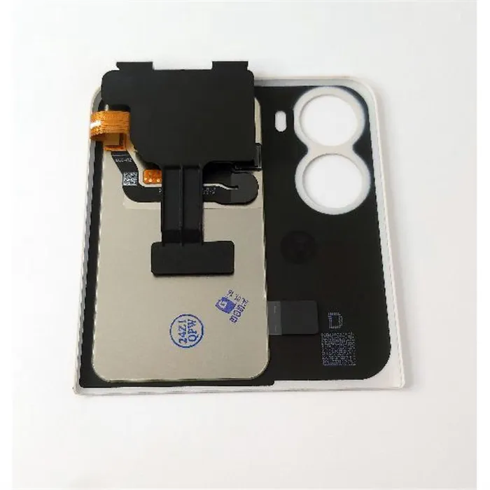 Pantalla lcd exterior para Oppo Find N2 Flip CPH2437 mas tapa superior dorada calidad premium