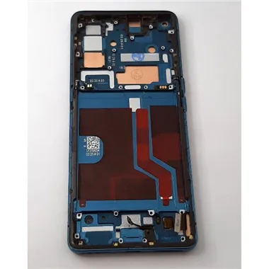 Pantalla lcd para Oppo Find X2 mas tactil negro mas marco azul calidad premium