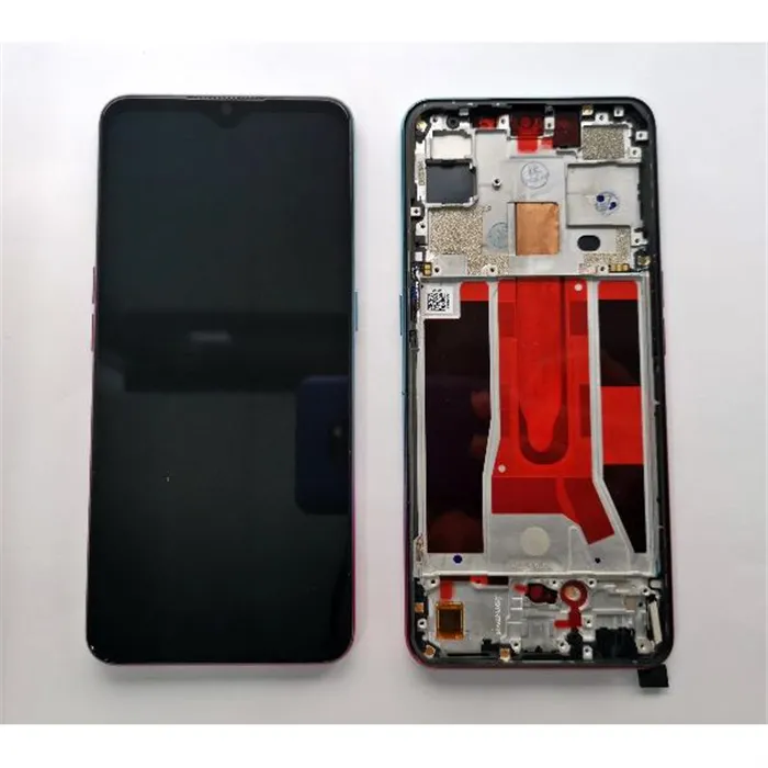 Pantalla LCD para OPPO Find X2 Lite mas tactil negro mas marco morado holografico calidad premium