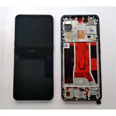 Pantalla LCD para OPPO Find X2 Lite mas tactil negro mas marco morado holografico calidad premium