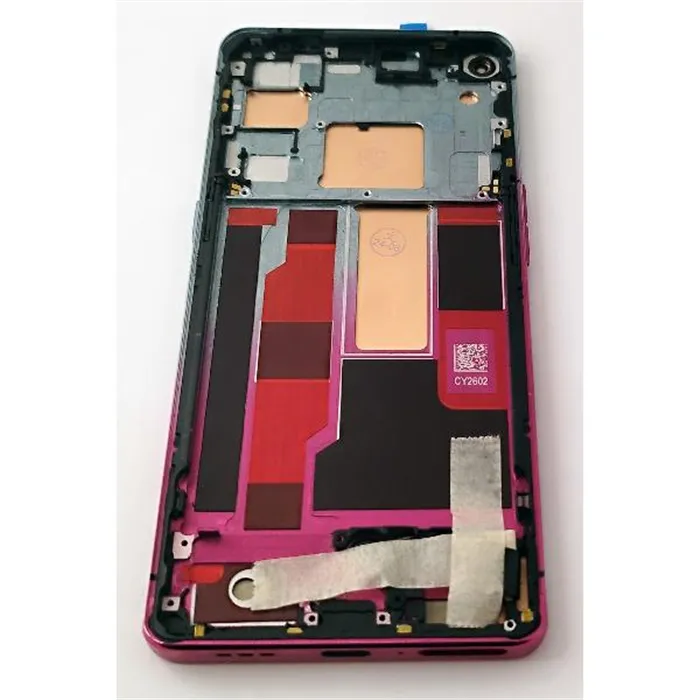 Pantalla lcd para Oppo Find X2 Neo mas tactil negro con marco rosa calidad premium