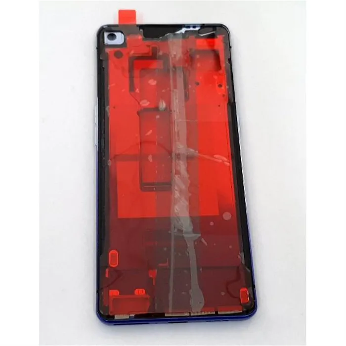 Carcasa central o marco azul para Oppo Find X2 Neo calidad premium