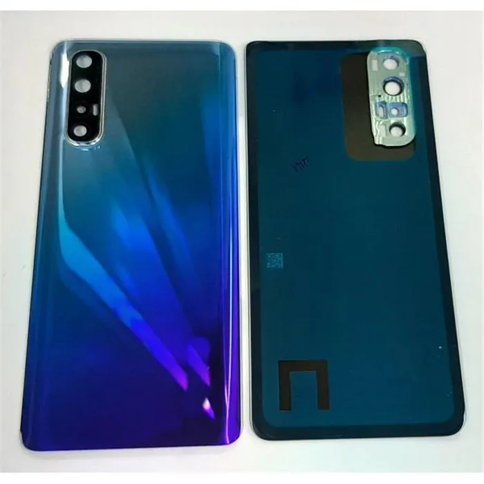 Tapa trasera o tapa bateria azul para Oppo Find X2 Neo mas cubierta camara