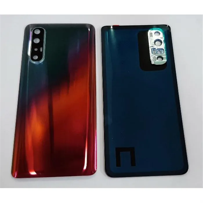 Tapa trasera o tapa bateria roja para Oppo Find X2 Neo mas cubierta camara