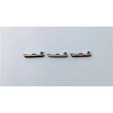 Set 3 Botones laterales dorados para Oppo Find X2 Pro calidad premium