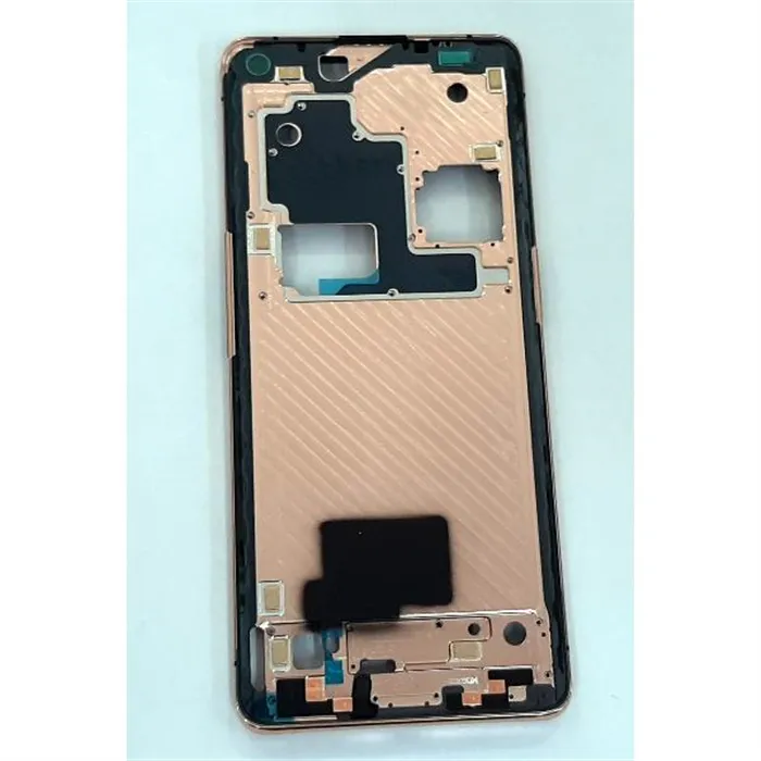 Carcasa o marco frontal dorado para Oppo find x2 pro