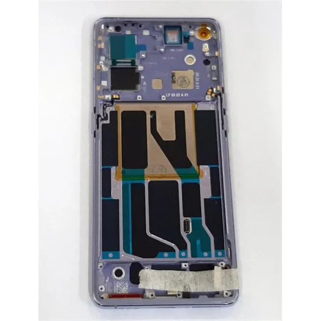 Pantalla lcd para Oppo Find X5 CPH2307 mas tactil negro mas marco purpura calidad premium