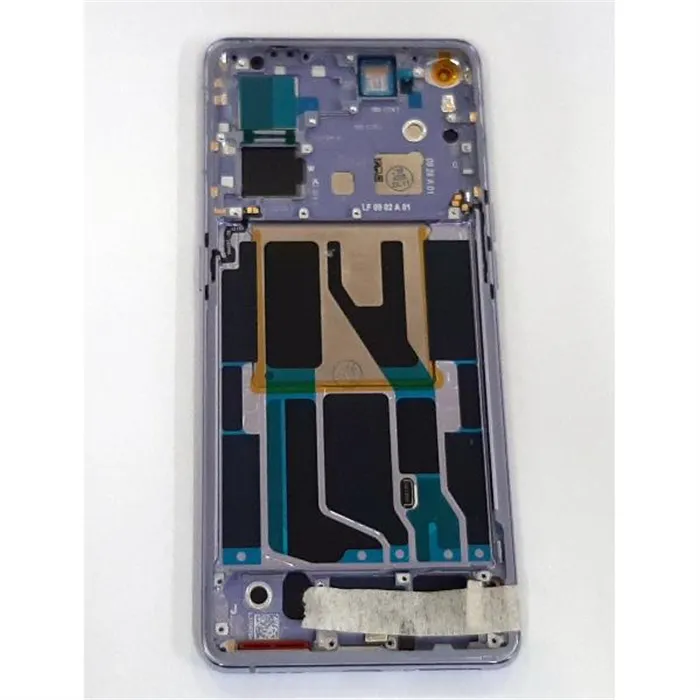 Pantalla lcd para Oppo Find X5 CPH2307 mas tactil negro mas marco purpura calidad premium