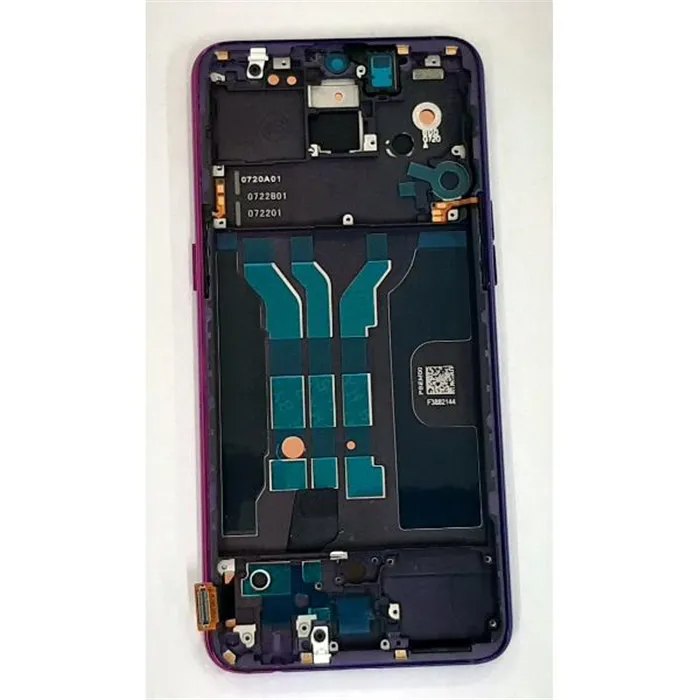 Pantalla lcd para Oppo R17 mas tactil negro mas marco azul compatible