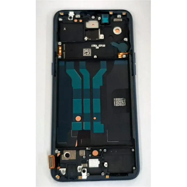 Pantalla lcd para Oppo R17 mas tactil negro mas marco azul oscuro compatible