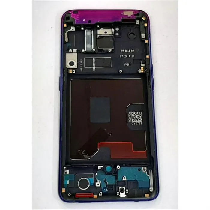 Carcasa central o marco purpura para Oppo Reno CPH1917 calidad premium