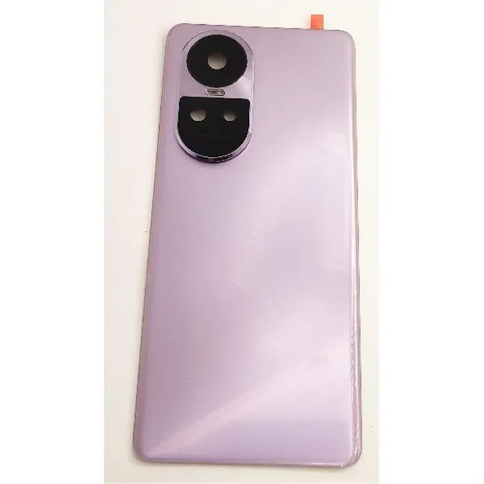 Tapa trasera o tapa bateria morada para Oppo Reno 10 5G Reno 10 Pro mas lente camara