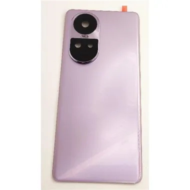 Tapa trasera o tapa bateria morada para Oppo Reno 10 5G Reno 10 Pro mas lente camara