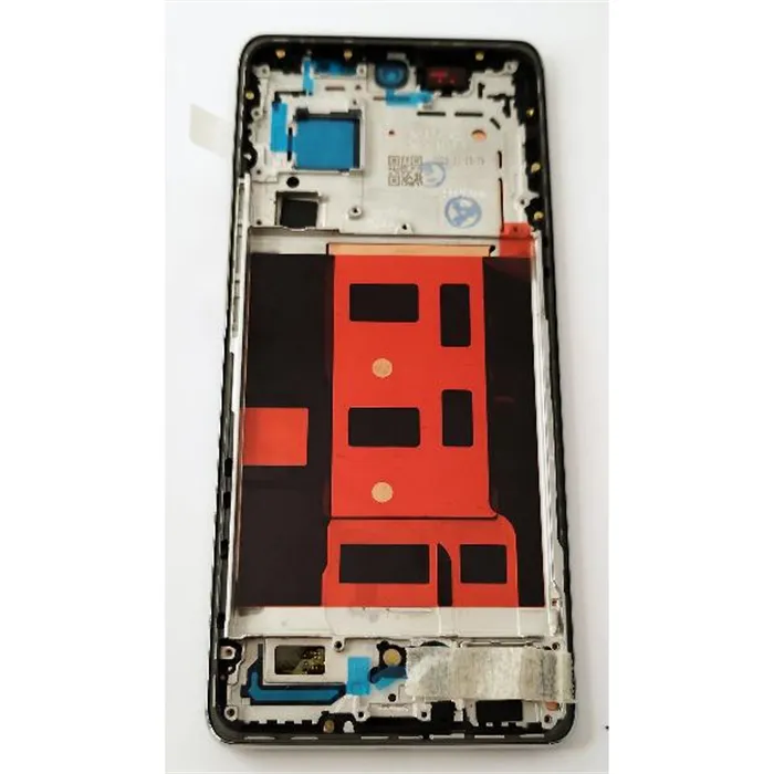 Pantalla lcd para Oppo Reno 11 mas tactil negro con marco plata calidad premium