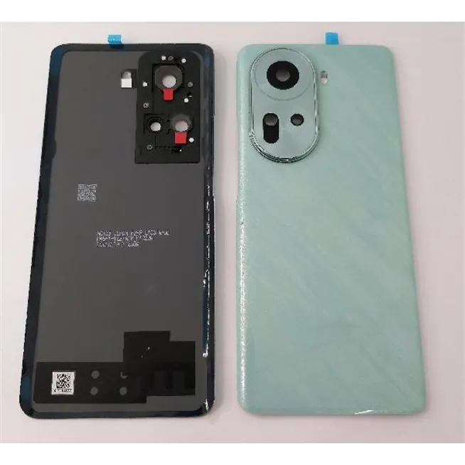 Tapa trasera o tapa bateria verde mas lente de camara para Oppo Reno 11 calidad premium
