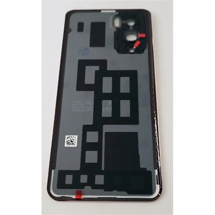 Tapa trasera o tapa bateria blanca roja para Oppo Reno 12 5G CPH2625 con cristal de camara