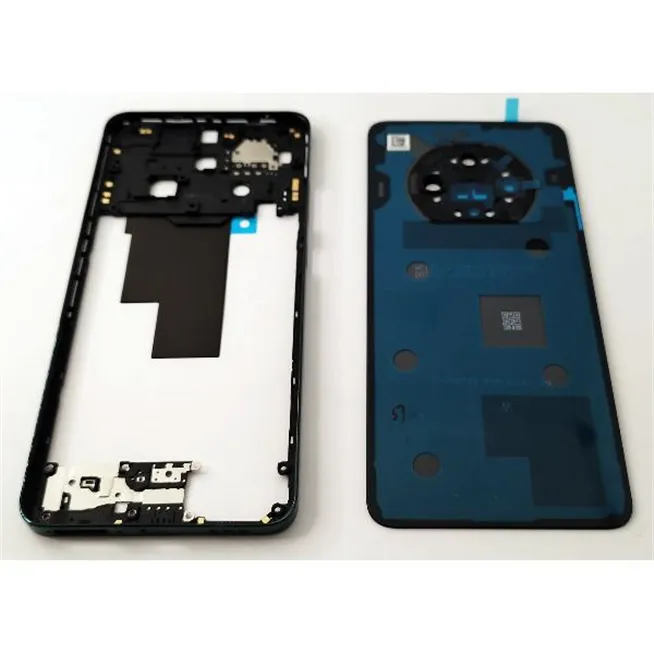 Tapa trasera o tapa bateria verde para Oppo Reno 12 F 5G con cristal de camara