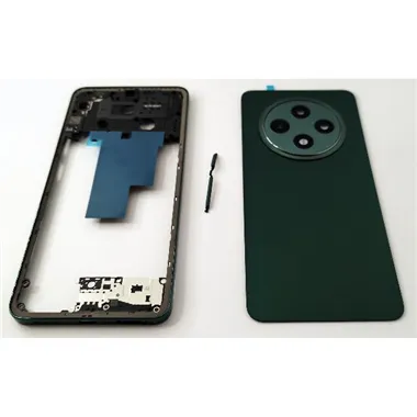 Tapa trasera o tapa bateria verde para Oppo Reno 12 F 5G con cristal de camara