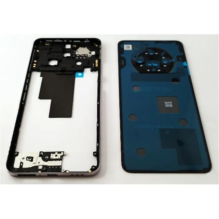 Tapa trasera o tapa bateria naranja para Oppo Reno 12 F 5G con cristal de camara