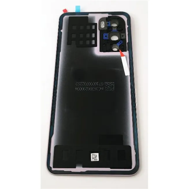 Tapa trasera o tapa bateria morada para Oppo Reno 12 Pro 5G con cristal de camara