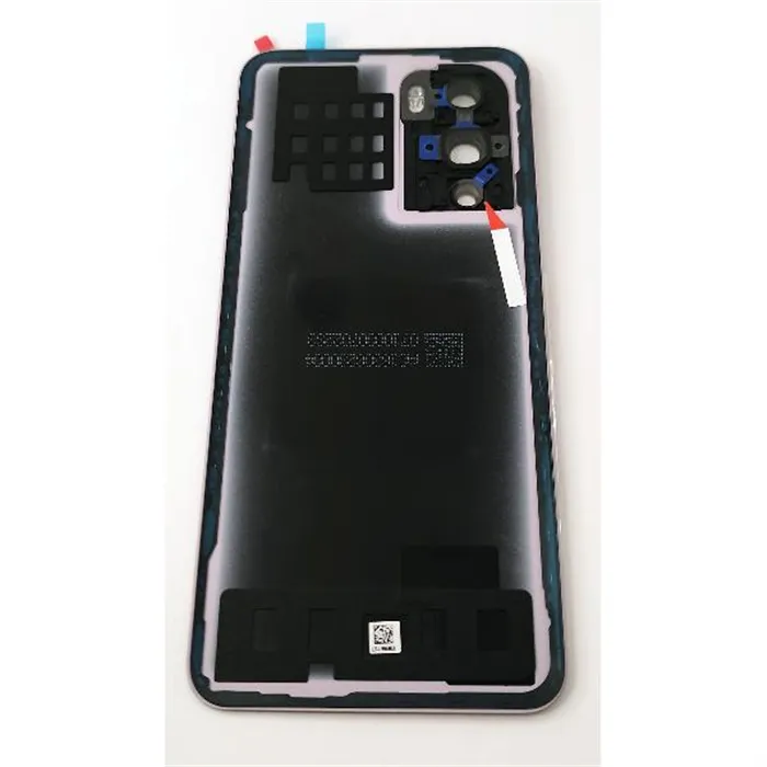 Tapa trasera o tapa bateria morada para Oppo Reno 12 Pro 5G con cristal de camara