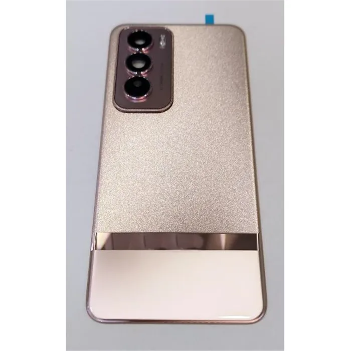 Tapa trasera o tapa bateria rosa para Oppo Reno 12 Pro 5G con cristal de camara