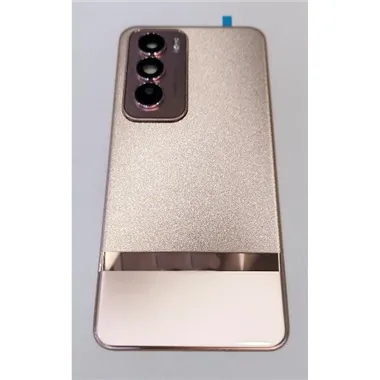 Tapa trasera o tapa bateria rosa para Oppo Reno 12 Pro 5G con cristal de camara