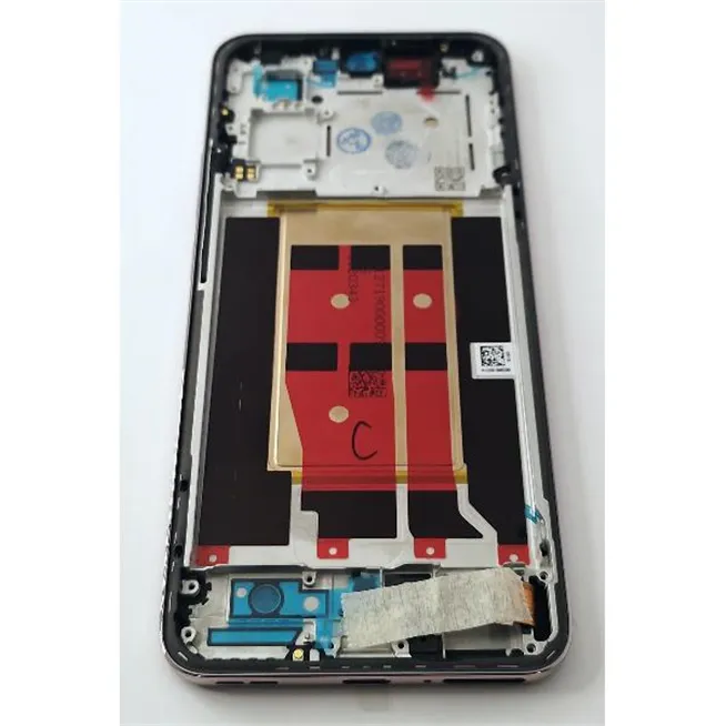 Pantalla lcd para Oppo Reno 12 Pro 5G CPH2629 mas tactil negro con marco rosa compatible TFT