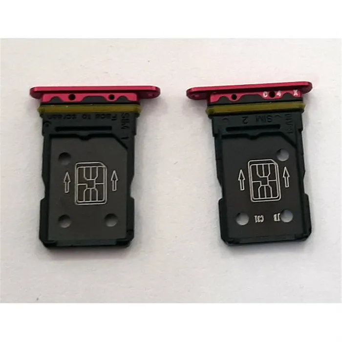 Soporte o bandeja dual sim roja para Oppo Reno 3 Pro calidad premium