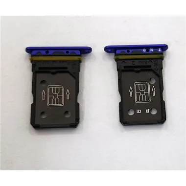 Soporte o bandeja dual sim azul para Oppo Reno 3 Pro calidad premium