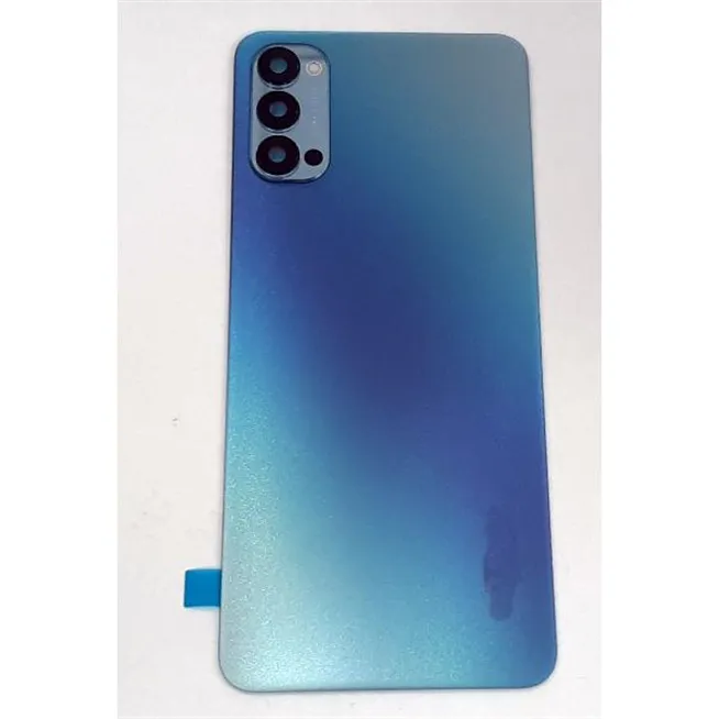 Tapa trasera o tapa bateria azul para Oppo Reno 4 mas cubierta camara