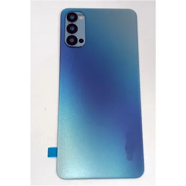 Tapa trasera o tapa bateria azul para Oppo Reno 4 mas cubierta camara