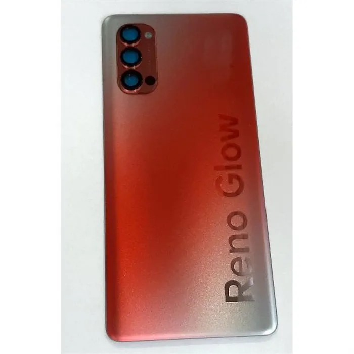 Tapa trasera o tapa bateria roja para Oppo Reno 4 Pro 5G mas cubierta camara